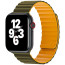 Ремешок WIWU for Apple Watch 42/44/45/49mm Magnetic Silicone Band Series (Army green-Yellow) (Wi-WB001)