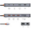 Хаб WIWU USB-C 12in1 Cyber Hub Series Space Gray