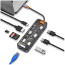 Хаб WIWU USB-C 8in1 Cyber Hub Series Space Gray (CB008)