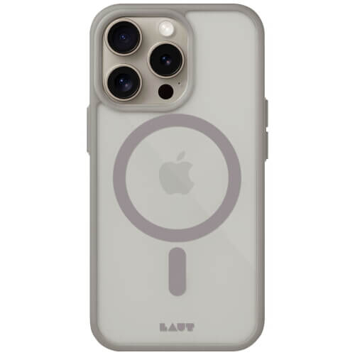 Чехол-накладка LAUT HUEX PROTECT for iPhone 15 Pro with MagSafe Grey (L_IP23B_HPT_GY)