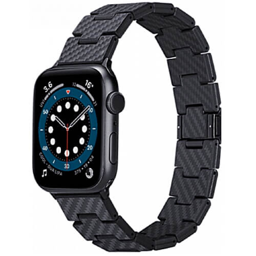 Ремешок Pitaka Carbon Fiber Watch Band for Apple Watch 49/45/44mm Retro Black/Grey (AWB1004)