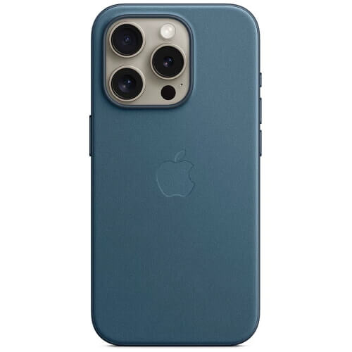 Чохол-накладка Apple iPhone 15 Pro Max FineWoven Case with MagSafe Pacific Blue (MT4Y3)