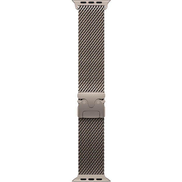 Apple Watch Ultra 3 Natural Titanium Case with Natural Titanium Milanese Loop Small (MEWW4)