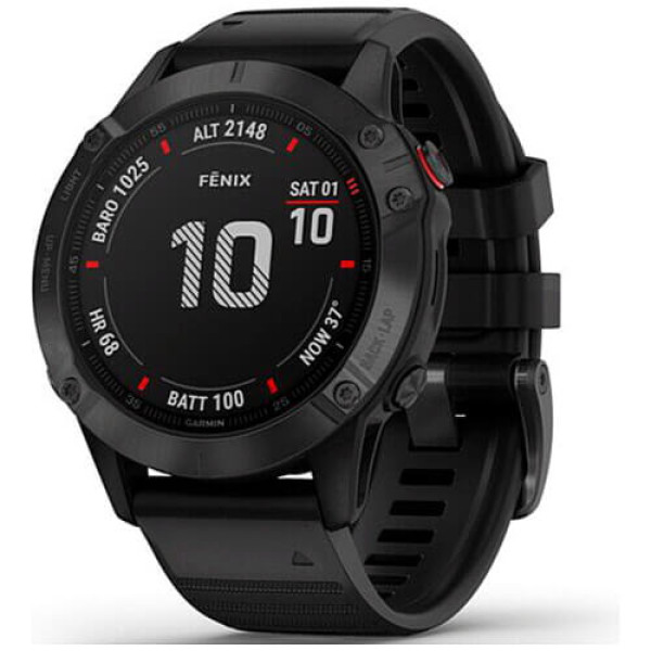 Смарт-годинник Garmin Fenix 6 Pro Black with Black Band (010-02158-02) Гарантія 12 міс.