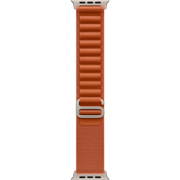 Apple Watch Ultra 3 Natural Titanium Case with Terra Cotta Alpine Loop Large (MF1V4/MFTD4)