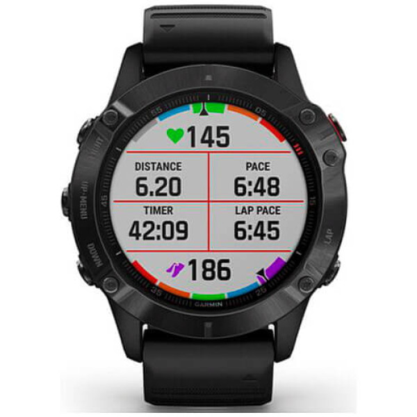 Смарт-годинник Garmin Fenix 6 Pro Black with Black Band (010-02158-02) Гарантія 3 міс.