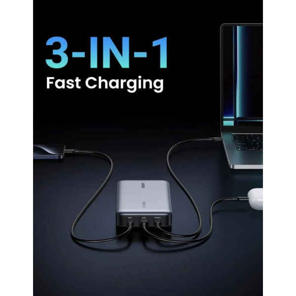 Зовнішній акумулятор UGREEN PB205 25000mAh 145W Grey (90597)