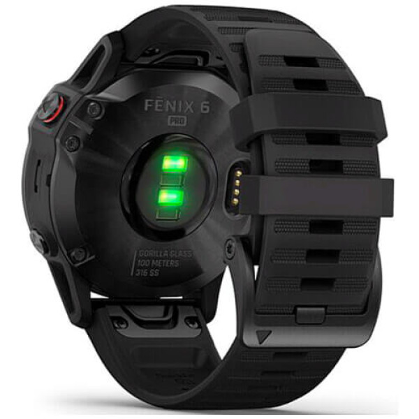 Смарт-годинник Garmin Fenix 6 Pro Black with Black Band (010-02158-02) Гарантія 12 міс.
