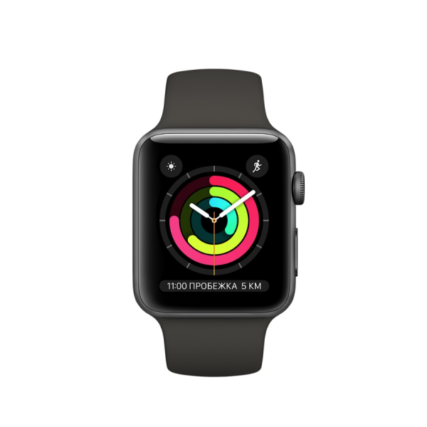 б/у Apple WATCH Series 3, 42mm Space Gray Aluminium Case with Gray Sport Band (MR362) (Хороший стан)