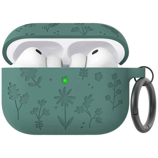 Чохол AhaStyle Flower Silicone Case for Airpods Pro 3 Pine Green (CP-WG186-PG)