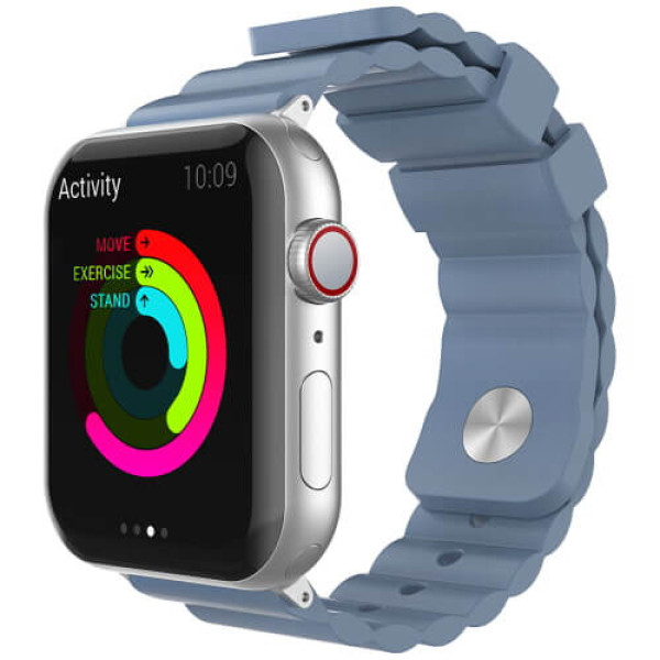 Ремінець AhaStyle Premium Rugged Silicone Band for Apple Watch 42/44/45 mm Lavender Grey