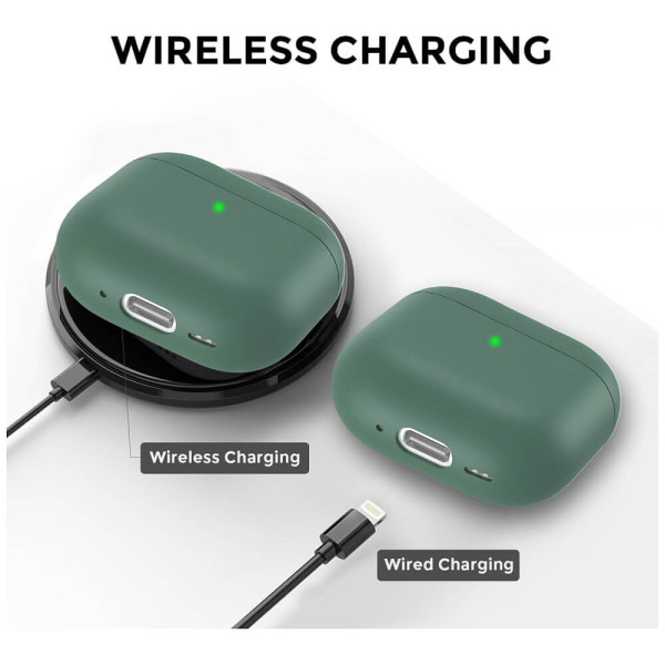Чохол AhaStyle Ultra-Thin Silicone Case for Airpods 4/5 Midnight Green (CP-WG172-PG)