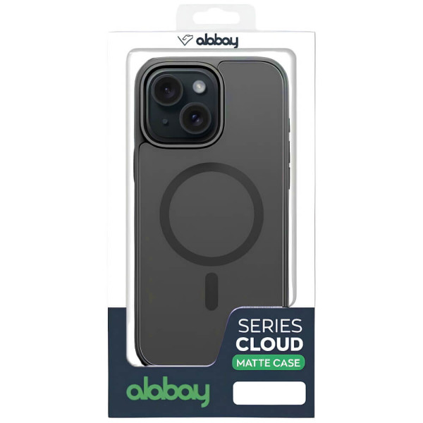 Чохол-накладка Alabay for iPhone 13 Cloud Matte Series Black