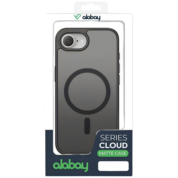 Чохол-накладка Alabay for iPhone 17e/16e Cloud Matte Series Black