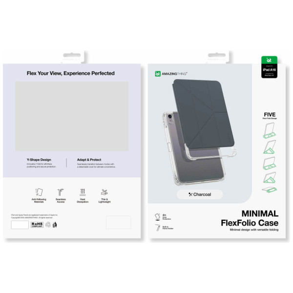Чохол AmazingThing Minimal Case for iPad 10.9''/11'' (2025) Charcoal (IPADGEN11MINBK)