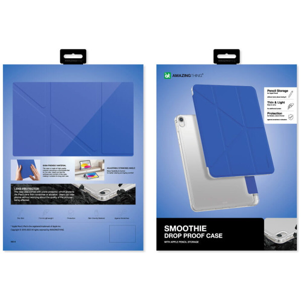 Чохол AmazingThing Smoothie Drop Proof Case iPad 10.9"/11'' (2025) Blue (IPAD10.9GEN10BU)