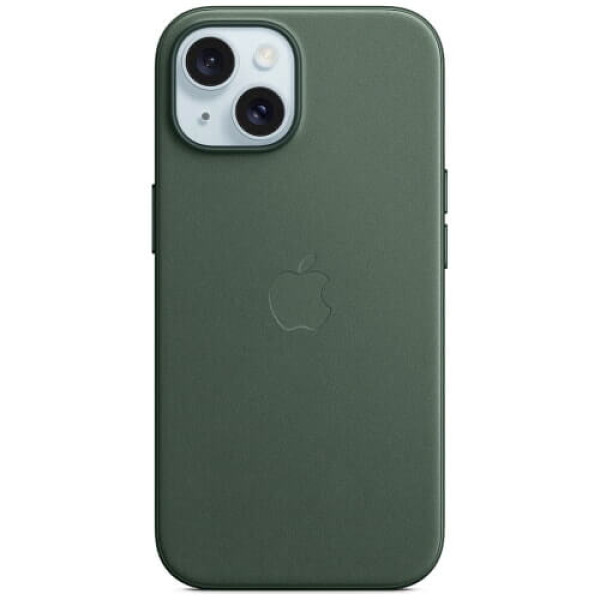 Чохол-накладка Apple iPhone 15 Plus FineWoven Case with MagSafe Evergreen (MT4F3)