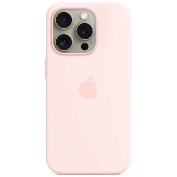 Чохол-накладка Apple iPhone 15 Pro Max Silicone Case with MagSafe Light Pink (MT1U3)