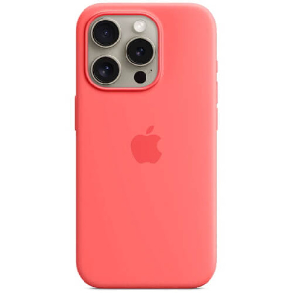 Чохол-накладка Apple iPhone 15 Pro Max Silicone Case with MagSafe Guava (MT1V3)