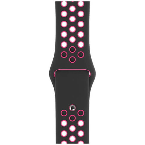 Ремінець Apple Watch 40mm Black/Pink Nike Sport Band (MWU72)
