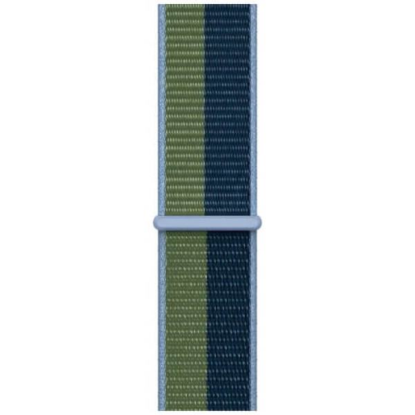 Ремінець Apple Watch 44/45/46/49mmSport Loop Abyss Blue/Moss Green (ML313)
