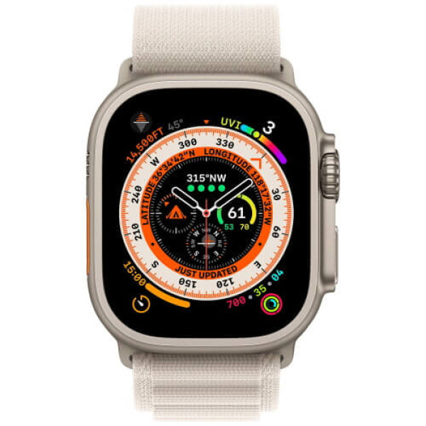 Ремінець Apple Watch 49mm Alpine Loop Starlight Small (MQE53)