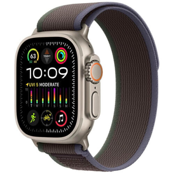 Ремінець Apple Watch 49mm Trail Loop Blue/Black S/M (MT613)