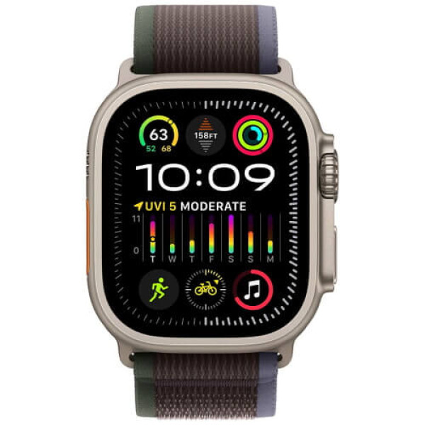 Ремінець Apple Watch 49mm Trail Loop Blue/Black M/L (MT623)