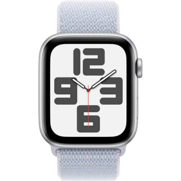 Apple Watch SE 2 2024 GPS 44mm Silver Aluminium Case with Blue Cloud Sport Loop (MXET3)