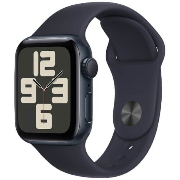 Apple Watch SE 2 2024 GPS 44mm Midnight Aluminium Case with Midnight Sport Band S/M (MXEJ3)