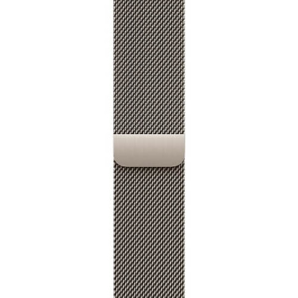 Apple Watch Series 10 46mm Natural Titanium Case with Natural Milanese Loop S/M (MC7Q4)