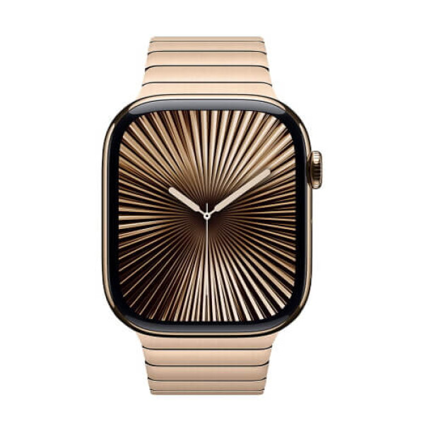 Apple Watch Series 10 46mm Gold Titanium Case with Link Bracelet (MX183)