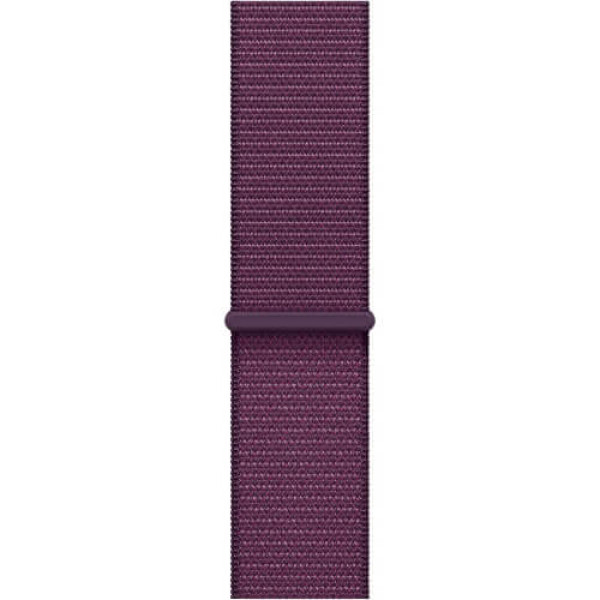 Apple Watch Series 10 42mm Rose Gold Aluminium Case with Plum Sport Loop (MWWK3)