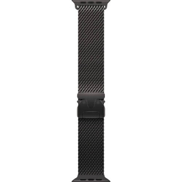Apple Watch Ultra 2 Black Titanium Case with Black Titanium Milanese Loop Large (MX5V3)