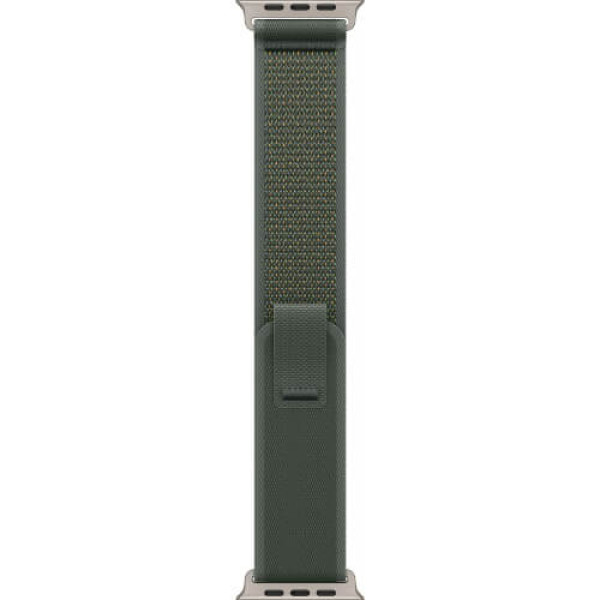 Apple Watch Ultra 2 Natural Titanium Case with Green Trail Loop S/M (MXTN3)