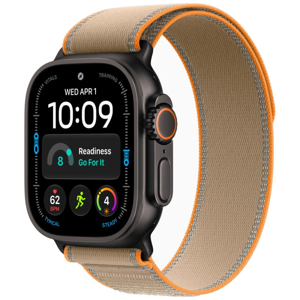 Apple Watch Ultra 4 Black Titanium Case with Sand Trail Loop M/L (MJCT4+MKAJ4)