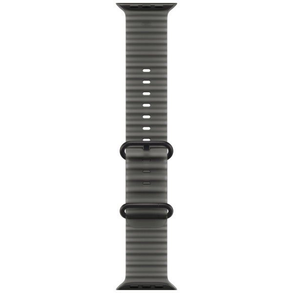 Apple Watch Ultra 4 Black Titanium Case with Translucent Black Ocean Band (MJAY4)
