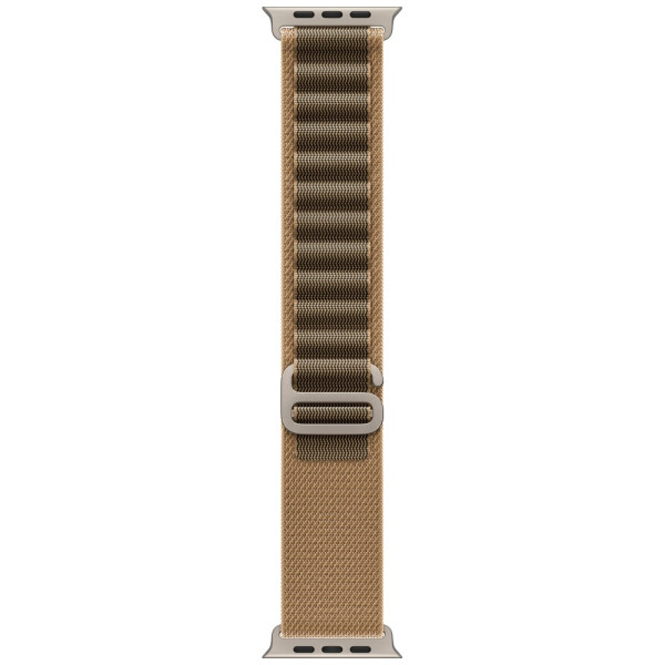 Apple Watch Ultra 4 Natural Titanium Case with Desert Alpine Loop Medium (MJAF4)