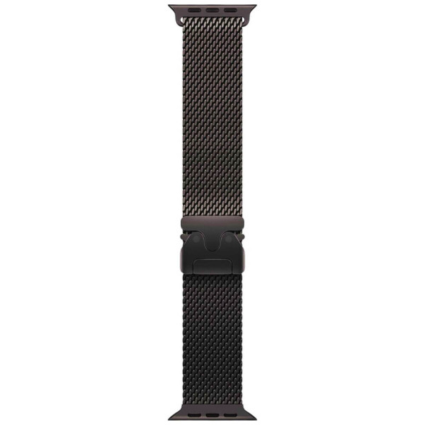 Apple Watch Ultra 4 Black Titanium Case with Black Titanium Milanese Loop Medium (MJAV4)