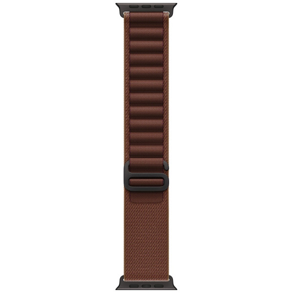 Apple Watch Ultra 4 Black Titanium Case with Burgundy Alpine Loop Large (MJC24)