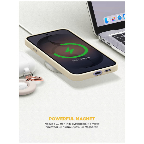 Чохол ArmorStandart ICON2 MagCase для Samsung S26 5G Beige (ARM88792)