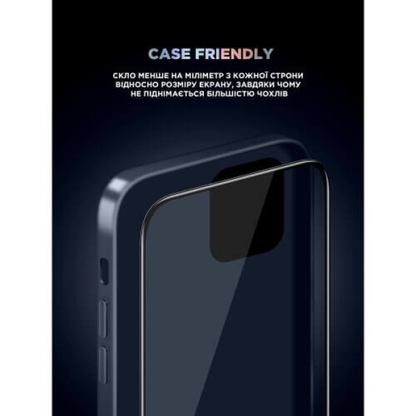 Захисне скло ArmorStandart Supreme Plus Black Icon for Apple iPhone 16 Pro (ARM80298)