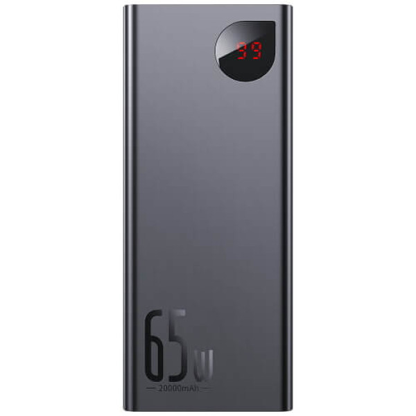 Зовнішній акумулятор Baseus Adaman Metal Digital Display Quick Charge Power Bank 65W 20000mAh Black (PPIMDA-D01/PPADM-65S)