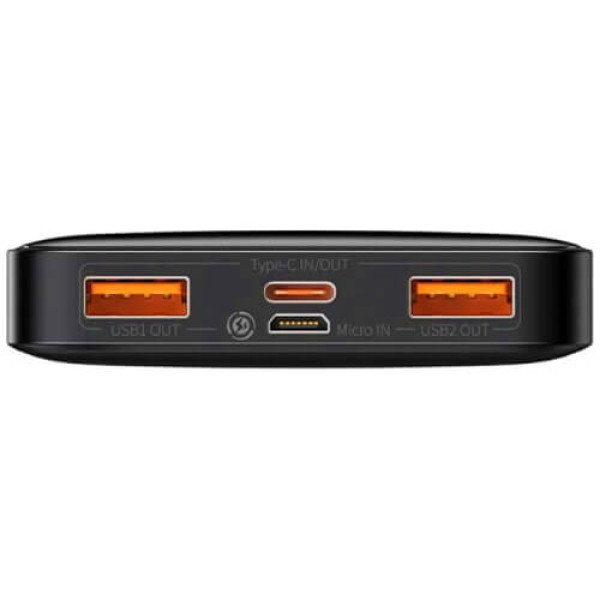 Зовнішній акумулятор Baseus Bipow Digital Display 20W 10000mAh Black (PPDML-L01)