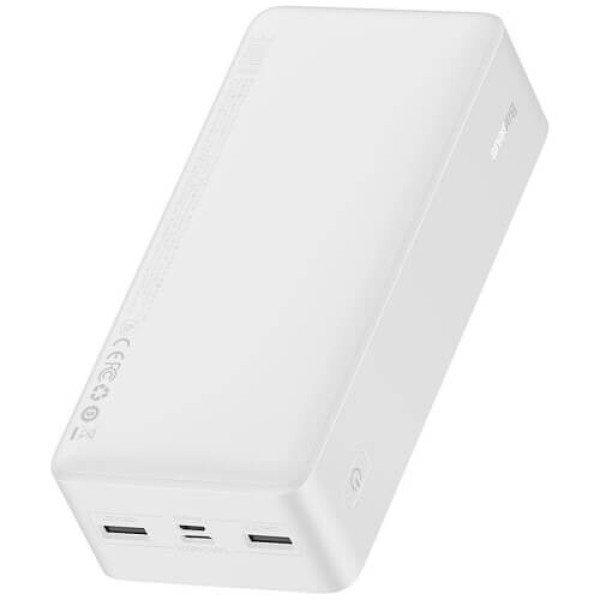 Зовнішній акумулятор Baseus Bipow Digital Display 15W 30000mAh White (PPDML-K02)