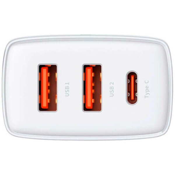Мережевий зарядний пристрій Baseus Compact Quick Charger 30W White (CCXJ-E02)