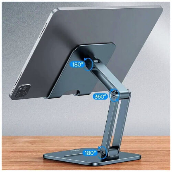 Підставка Baseus Desktop Biaxial Foldable Metal Stand Grey (LUSZ000113)