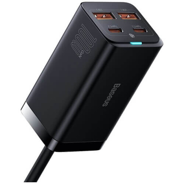 Мережевий зарядний пристрій Baseus GaN 3 Pro 100W Black with Type-C/Type-C (CCGP000101)