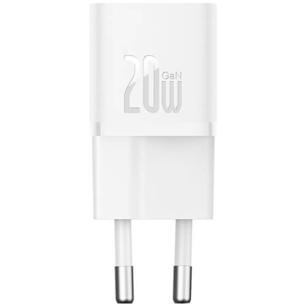 Мережевий зарядний пристрій Baseus GaN5 Fast Charger (mini) 1C 20W White (CCGN050102)