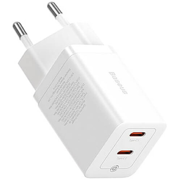 Мережевий зарядний пристрій Baseus GaN5 Pro 40W White (CCGP180102)
